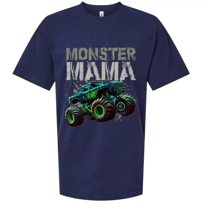 Monster Truck Mama Family Matching Monster Truck Lovers Sueded Cloud Jersey T-Shirt