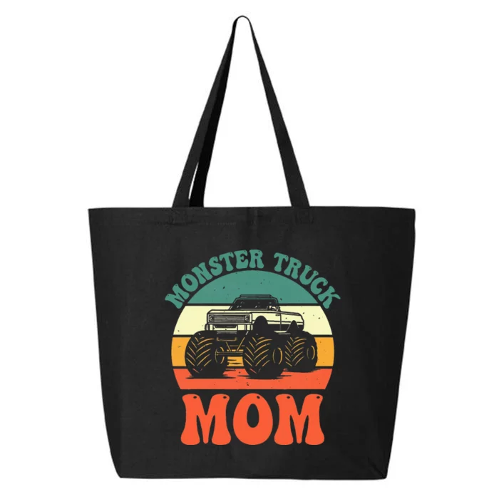 Monster Truck MOM Tee Retro Monster Truck Mother's Day 25L Jumbo Tote