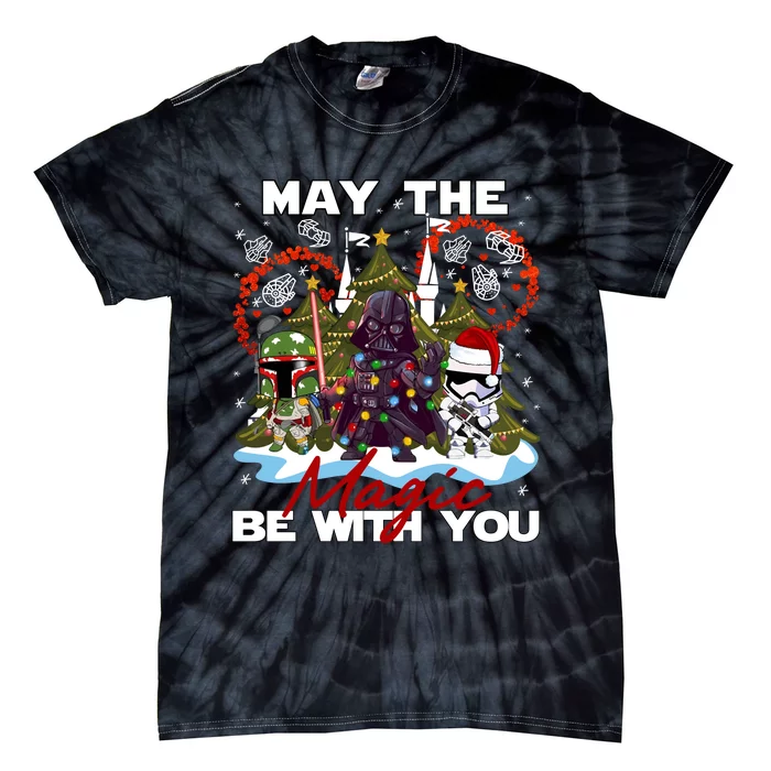 May The Magic Be With You Merry Christmas Tie-Dye T-Shirt