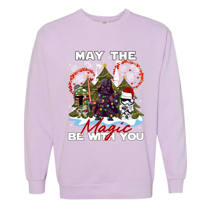 May The Magic Be With You Merry Christmas Garment-Dyed Sweatshirt