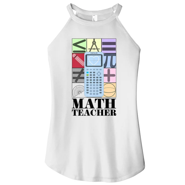 Math Teacher Women’s Perfect Tri Rocker Tank