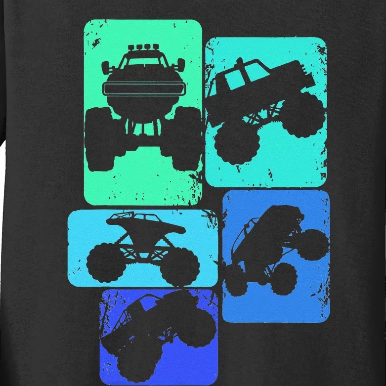 Monster Truck Kids Long Sleeve Shirt