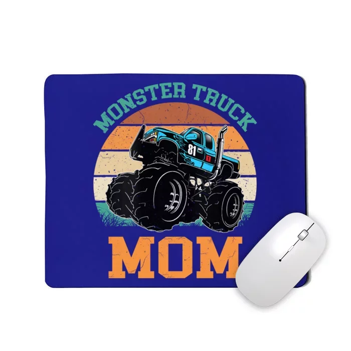 Monster Truck Mom Funny Gift Retro Vintage Monster Truck Funny Gift Mousepad