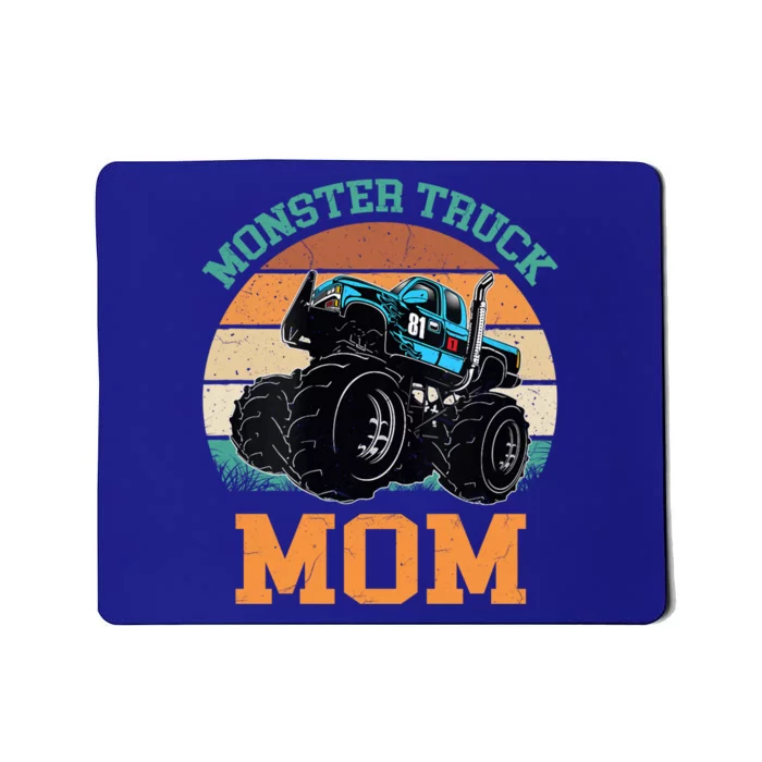 Monster Truck Mom Funny Gift Retro Vintage Monster Truck Funny Gift Mousepad