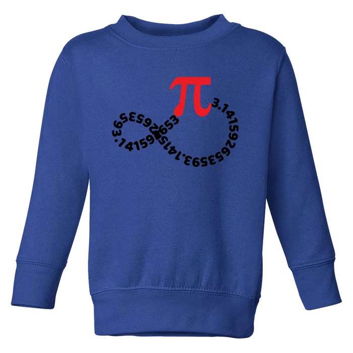 Math Teacher Mathematics Pi Symbol Pi Happy Pi Day Infinity Gift Toddler Sweatshirt