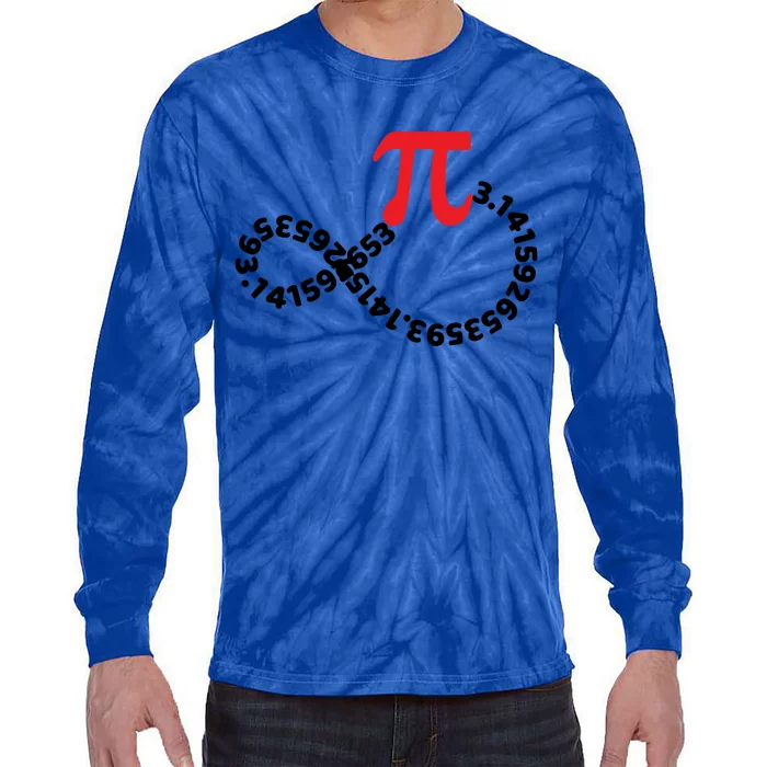 Math Teacher Mathematics Pi Symbol Pi Happy Pi Day Infinity Gift Tie-Dye Long Sleeve Shirt