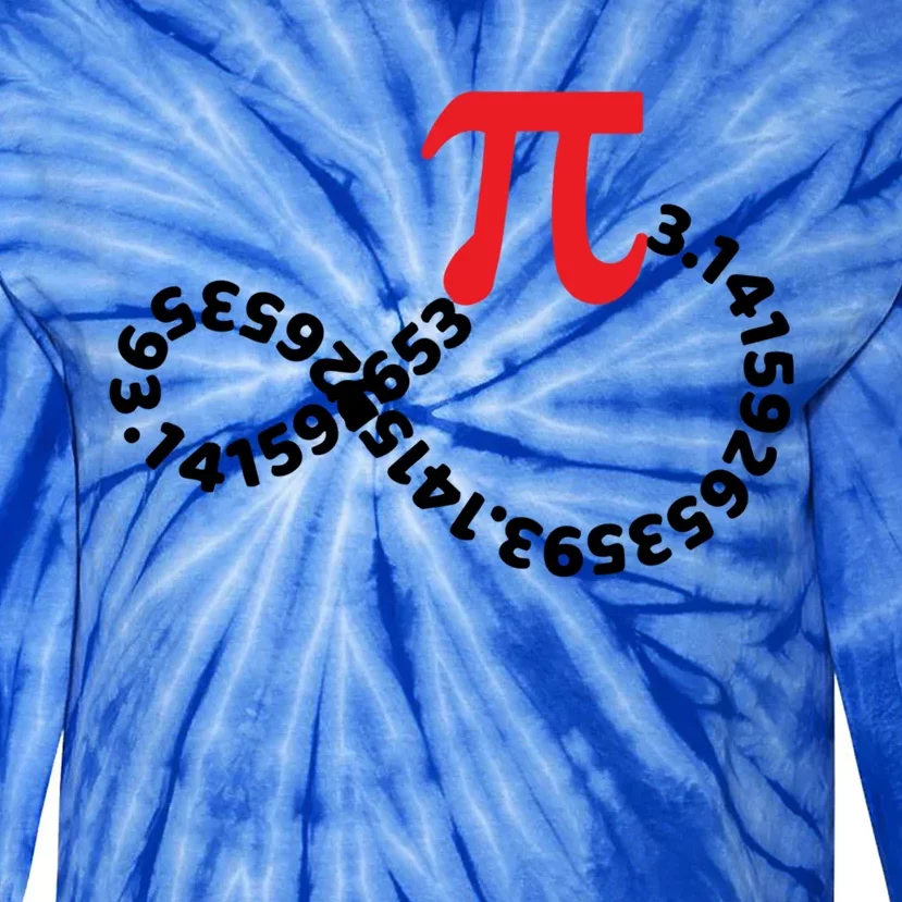 Math Teacher Mathematics Pi Symbol Pi Happy Pi Day Infinity Gift Tie-Dye Long Sleeve Shirt