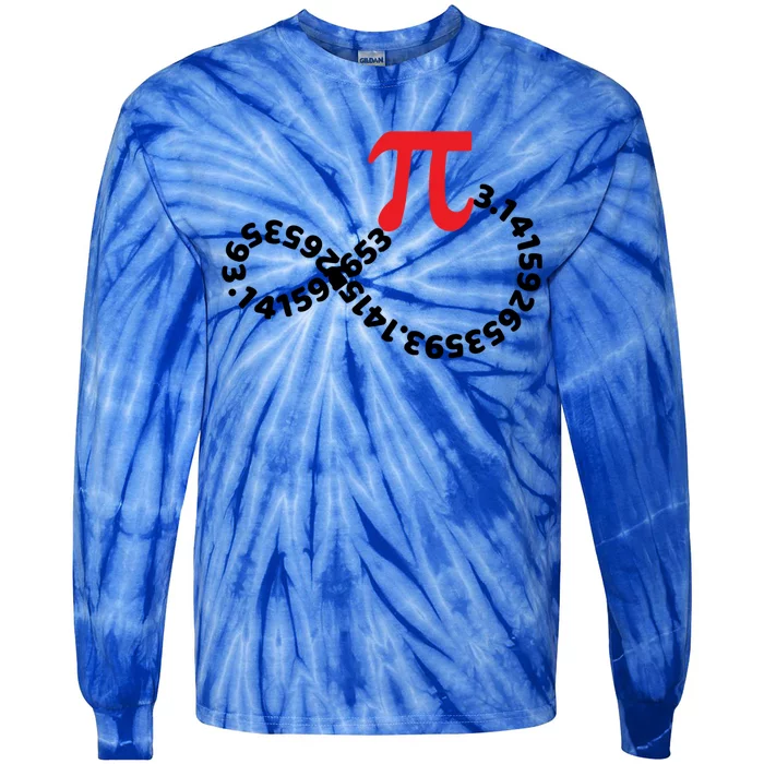 Math Teacher Mathematics Pi Symbol Pi Happy Pi Day Infinity Gift Tie-Dye Long Sleeve Shirt