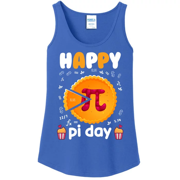 Math Teacher Mathematics Pi Symbol Pie Pi Happy Pi Day Gift Ladies Essential Tank