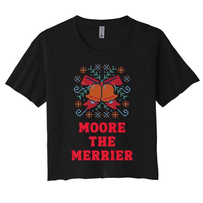 Moore The Merrier Women's Crop Top Tee