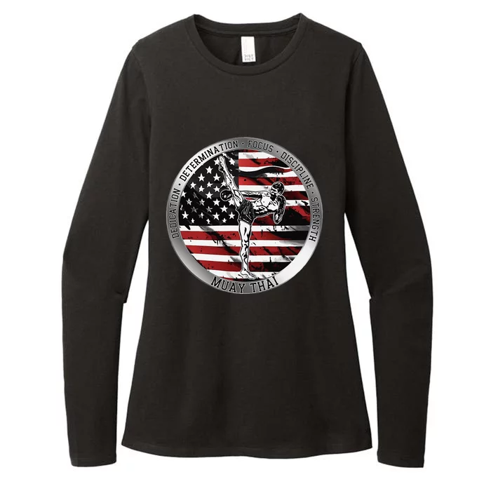 Muay Thai Womens CVC Long Sleeve Shirt