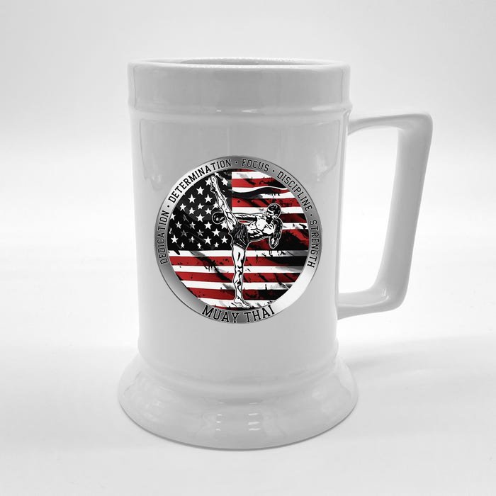 Muay Thai Front & Back Beer Stein