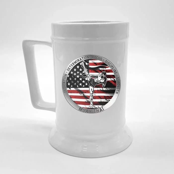 Muay Thai Front & Back Beer Stein