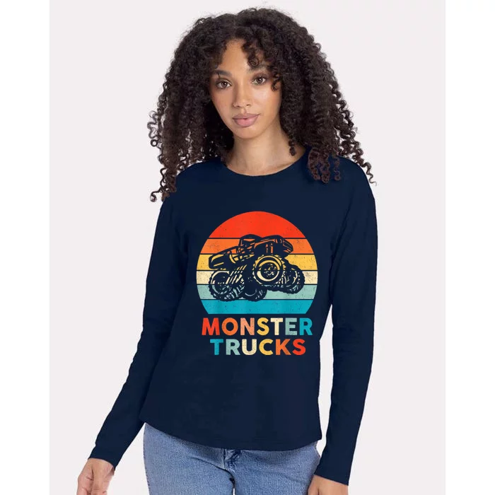 Monster Truck Womens Cotton Relaxed Long Sleeve T-Shirt