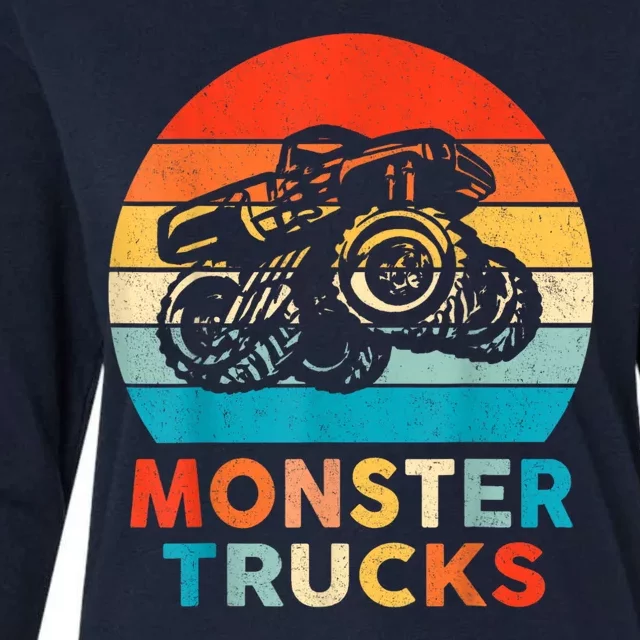 Monster Truck Womens Cotton Relaxed Long Sleeve T-Shirt