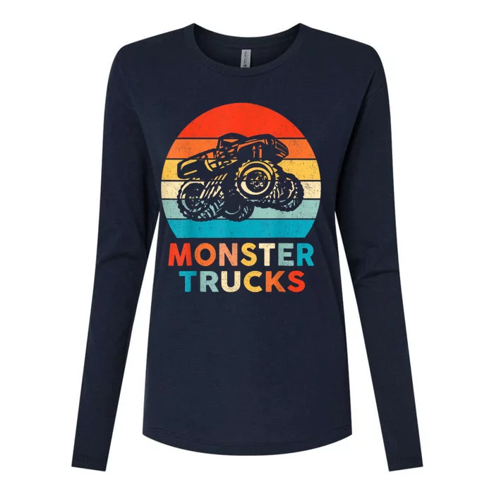 Monster Truck Womens Cotton Relaxed Long Sleeve T-Shirt