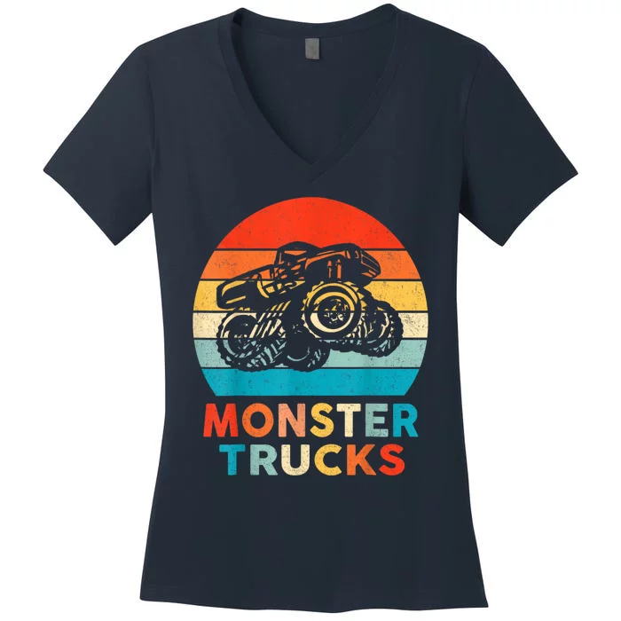 Monster Truck Women's V-Neck T-Shirt