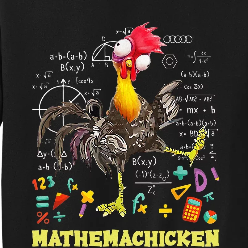 Mathemachicken teacher Math Lovers Funny chicken Tall Sweatshirt