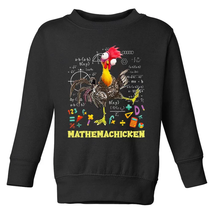 Mathemachicken teacher Math Lovers Funny chicken Toddler Sweatshirt