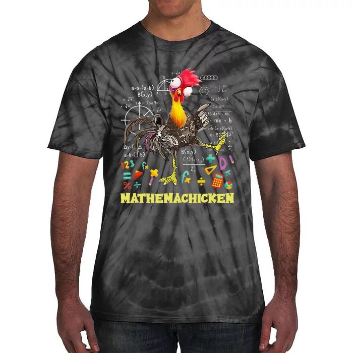 Mathemachicken teacher Math Lovers Funny chicken Tie-Dye T-Shirt