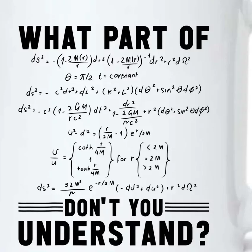 Math Teacher Mathematician What Part Of Don't You Understand Cute Gift Black Color Changing Mug