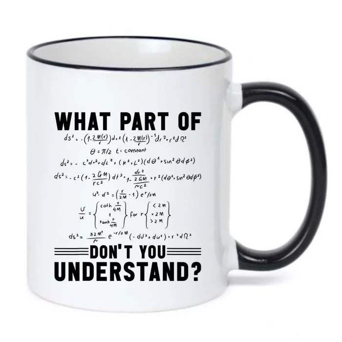 Math Teacher Mathematician What Part Of Don't You Understand Cute Gift Black Color Changing Mug