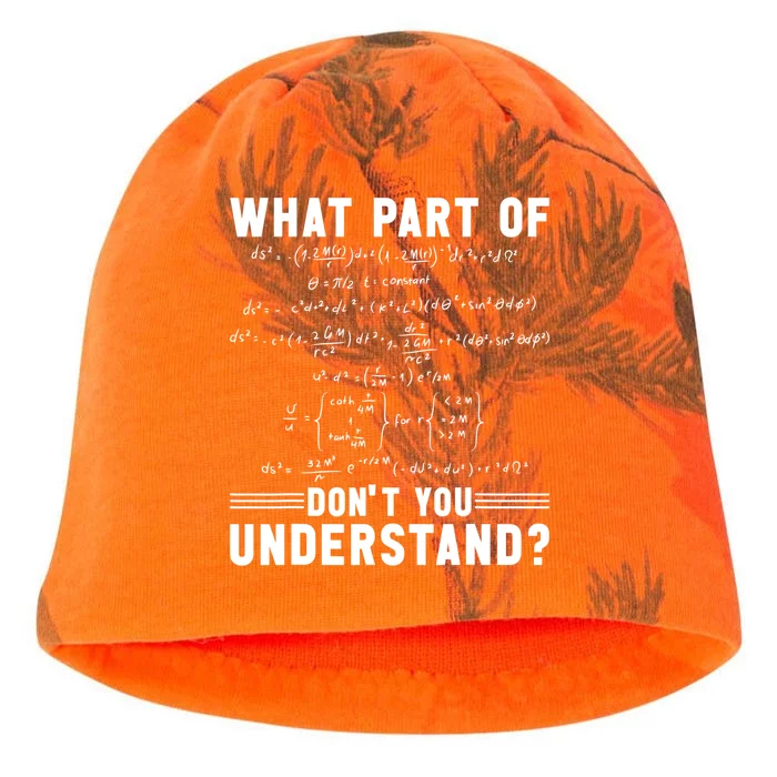 Math Teacher Mathematician What Part Of Don't You Understand Cute Gift Kati - Camo Knit Beanie