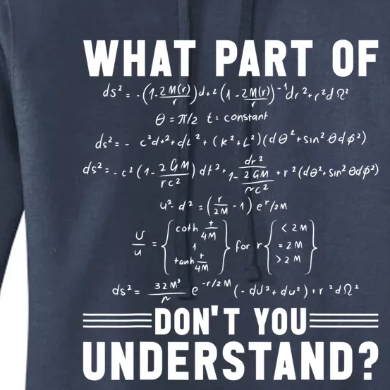 Math Teacher Mathematician What Part Of Don't You Understand Cute Gift Women's Pullover Hoodie