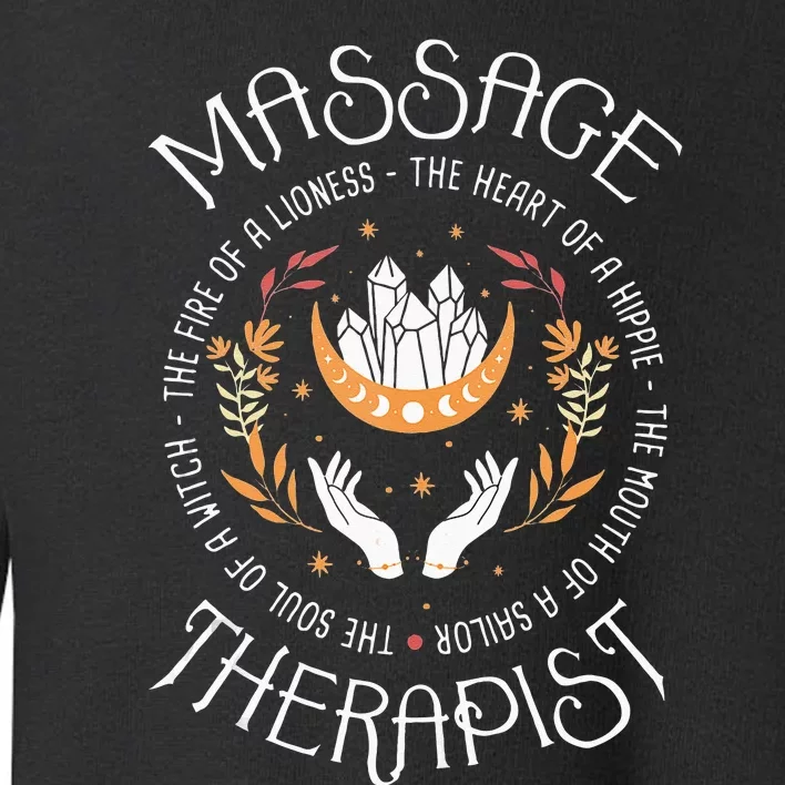 Massage Therapist Masseuse Massage Therapy Massotherapist Toddler Sweatshirt