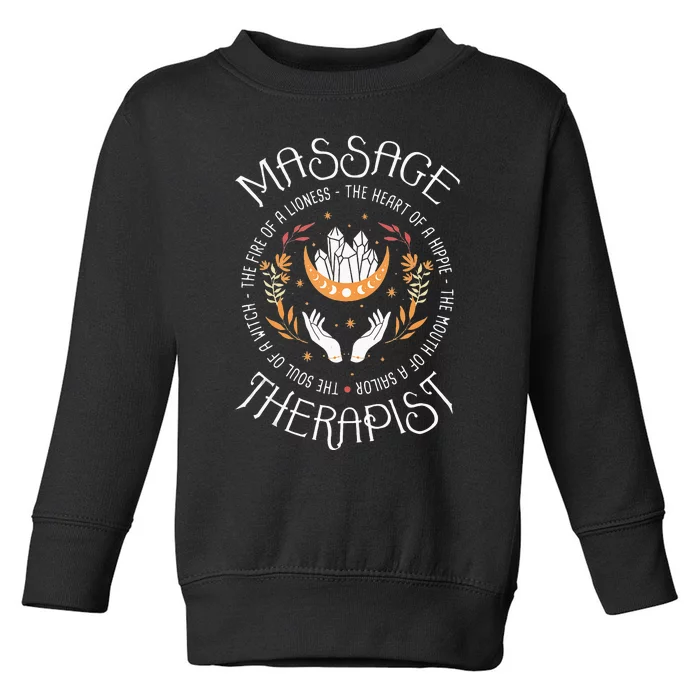 Massage Therapist Masseuse Massage Therapy Massotherapist Toddler Sweatshirt