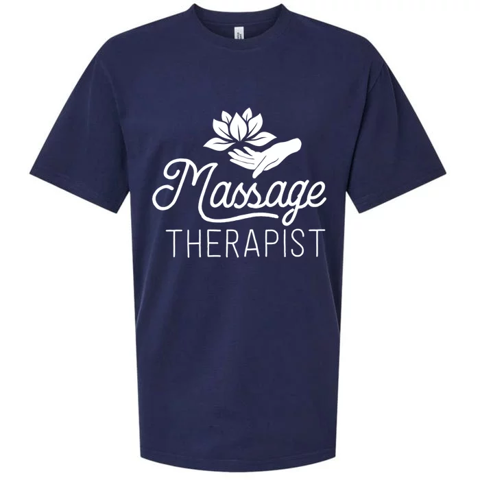 Massage Therapist Massage Therapy Gift Spa Meaningful Gift Funny Gift Sueded Cloud Jersey T-Shirt