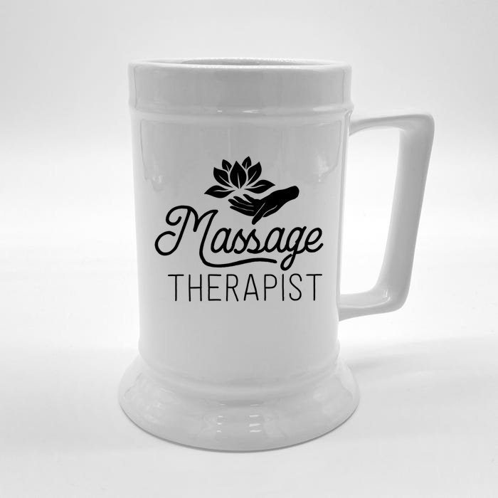 Massage Therapist Massage Therapy Gift Spa Meaningful Gift Funny Gift Front & Back Beer Stein