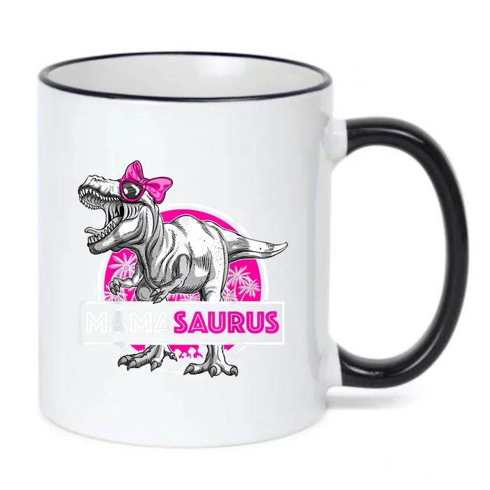 Mamasaurus TRex Matching Funny Mother Saurus Dinosaur Black Color Changing Mug