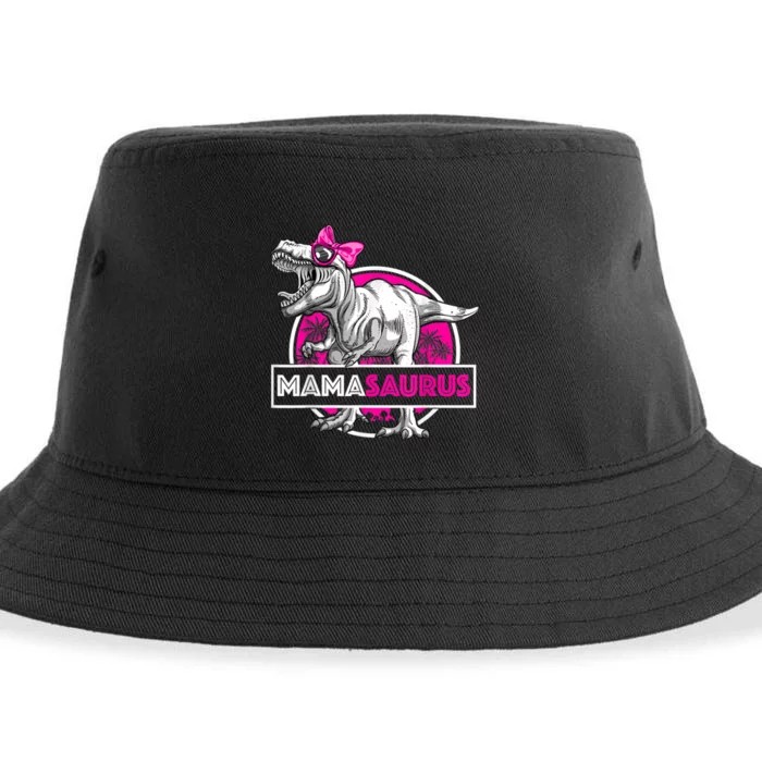 Mamasaurus TRex Matching Funny Mother Saurus Dinosaur Sustainable Bucket Hat