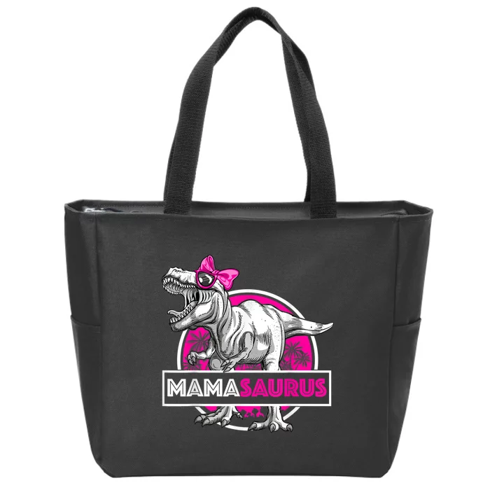 Mamasaurus TRex Matching Funny Mother Saurus Dinosaur Zip Tote Bag