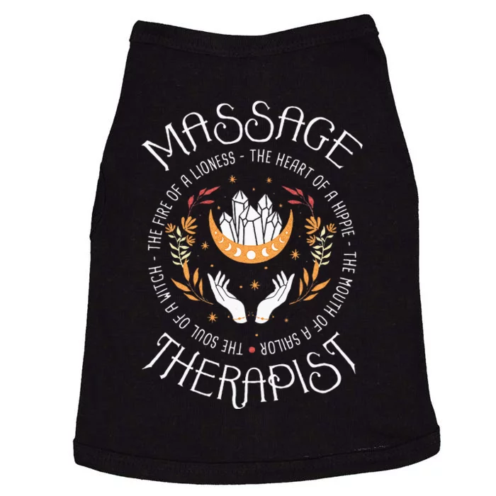 Massage Therapist Masseuse Massage Therapy Massotherapist Doggie Tank