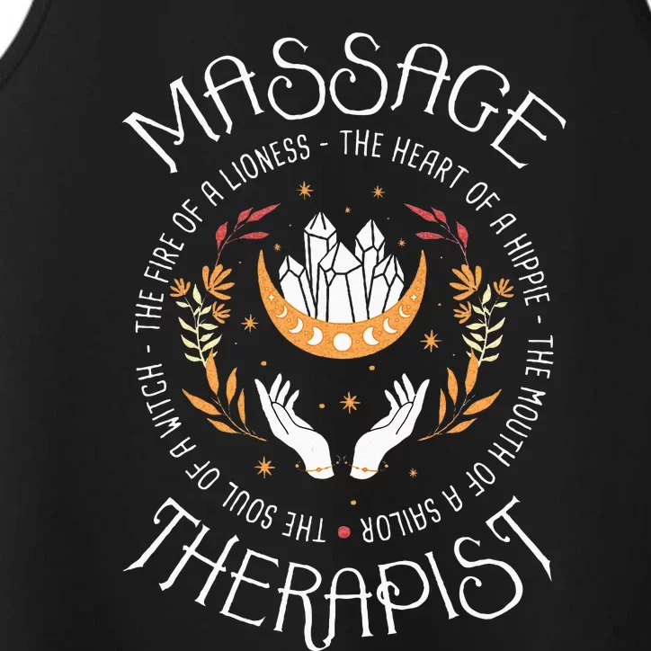 Massage Therapist Masseuse Massage Therapy Massotherapist Performance Tank