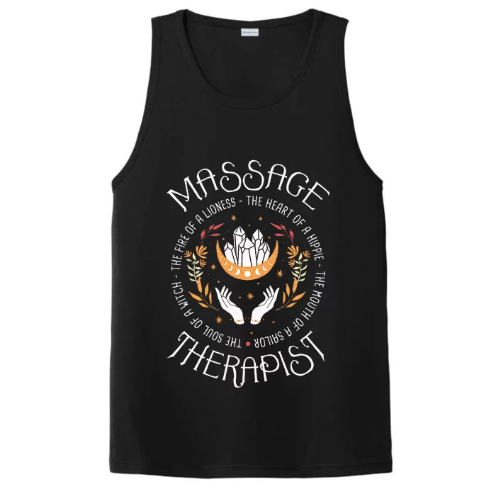 Massage Therapist Masseuse Massage Therapy Massotherapist Performance Tank