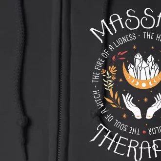 Massage Therapist Masseuse Massage Therapy Massotherapist Full Zip Hoodie