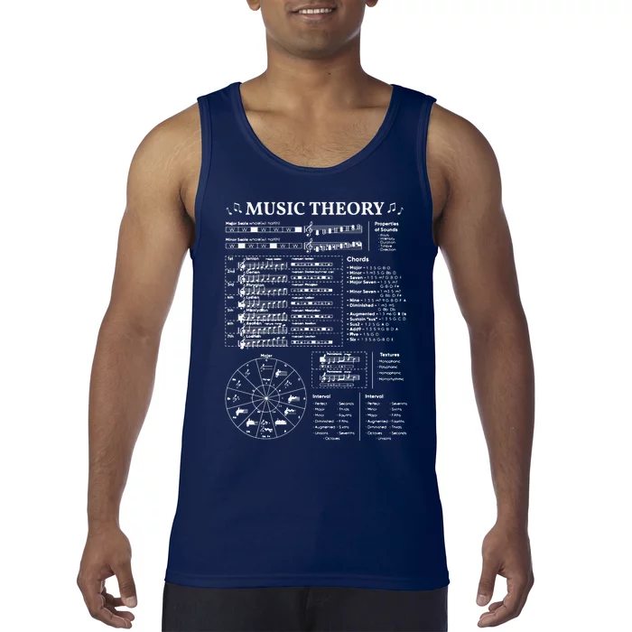 Music Theory Musician Music Teacher EDM School Tank Top