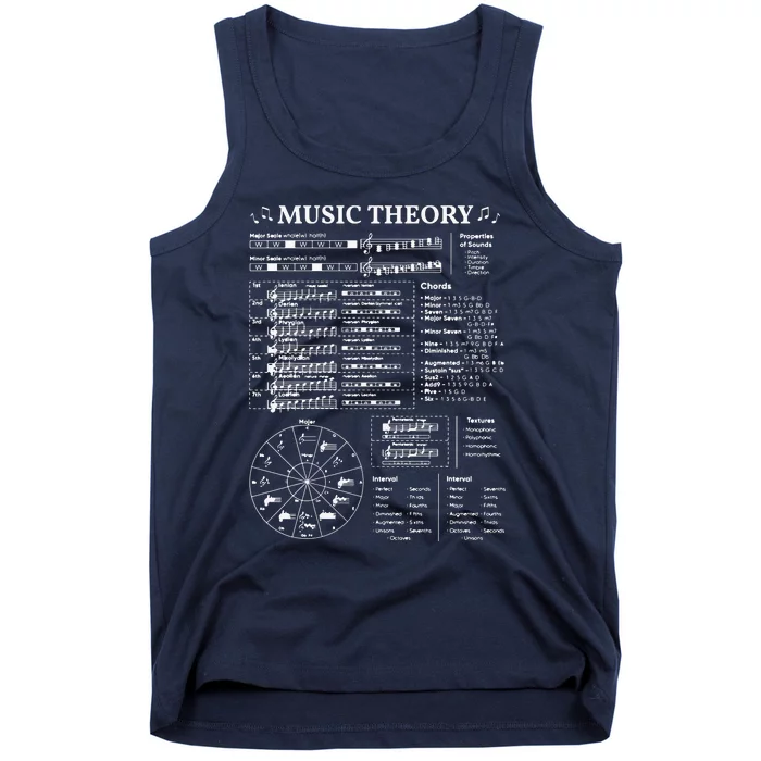 Music Theory Musician Music Teacher EDM School Tank Top