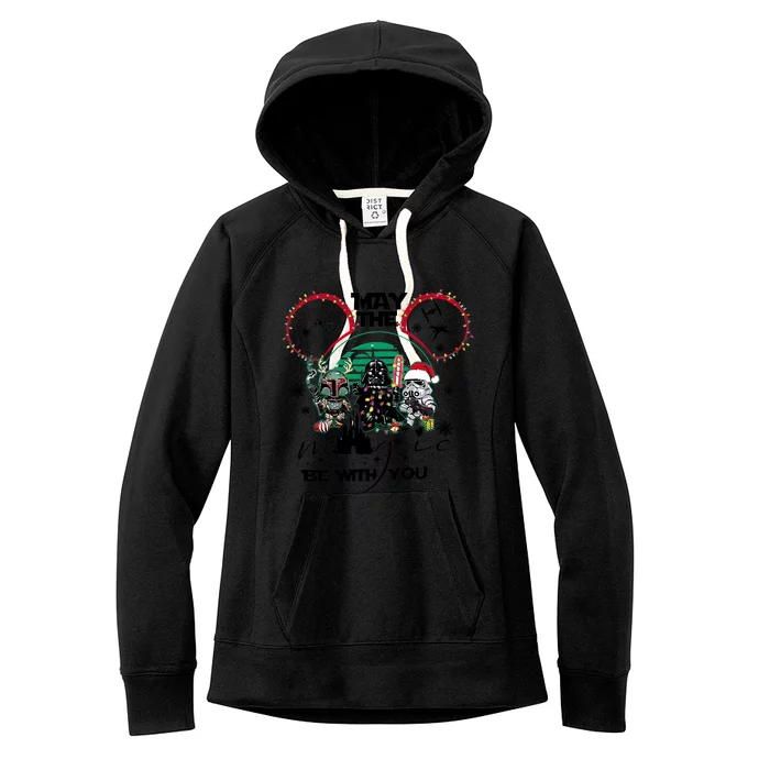 May The Magic Be With You Christmas Women's Fleece Hoodie