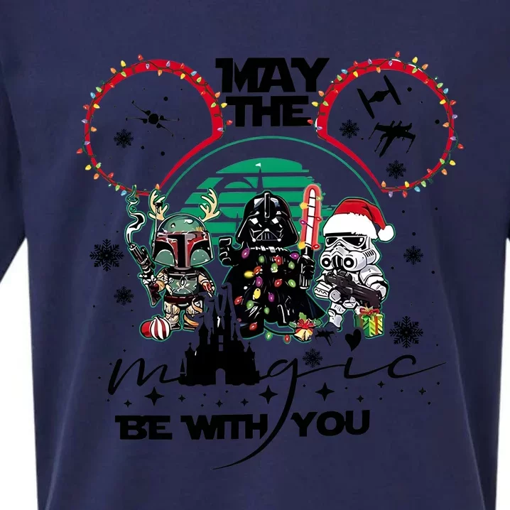 May The Magic Be With You Christmas Sueded Cloud Jersey T-Shirt