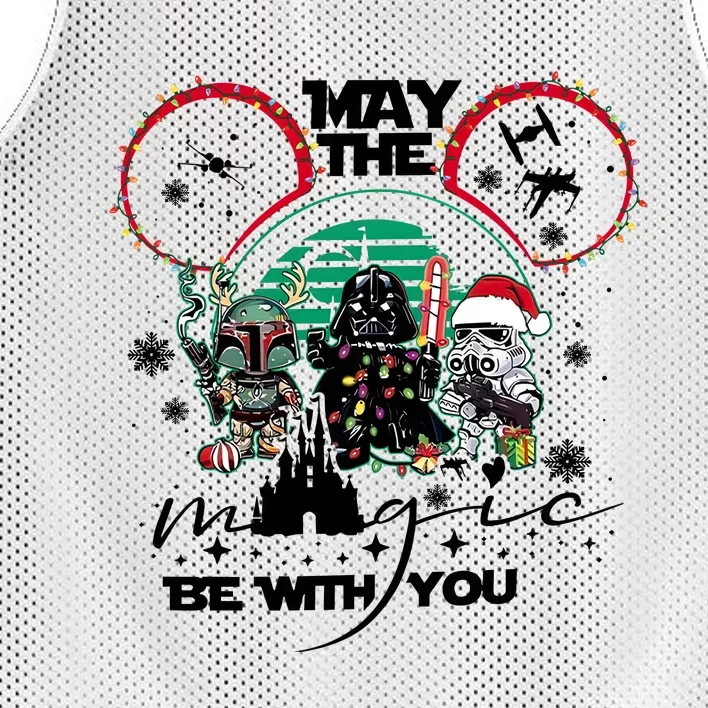 May The Magic Be With You Christmas Mesh Reversible Basketball Jersey Tank