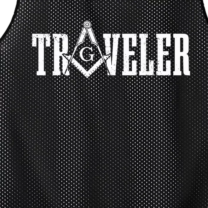 Mason Traveler Masonic Square And Compass Mesh Reversible Basketball Jersey Tank