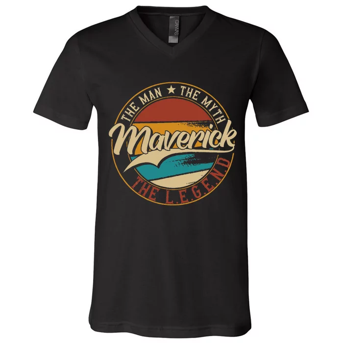 Maverick The Man The Myth The Legend V-Neck T-Shirt