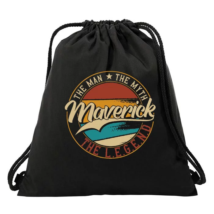 Maverick The Man The Myth The Legend Drawstring Bag