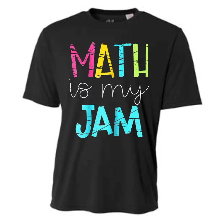 Math Teacher, Math is My Jam Cooling Performance Crew T-Shirt