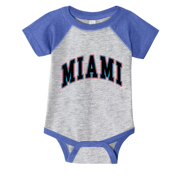 Miami Text Infant Baby Jersey Bodysuit