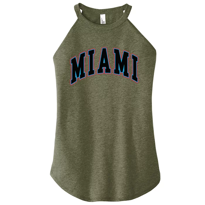 Miami Text Women’s Perfect Tri Rocker Tank